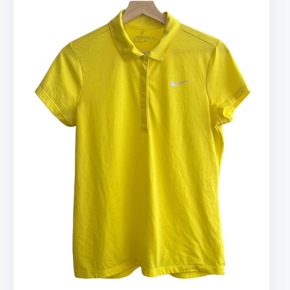 Nike Golf Yellow Dri Fit Polo